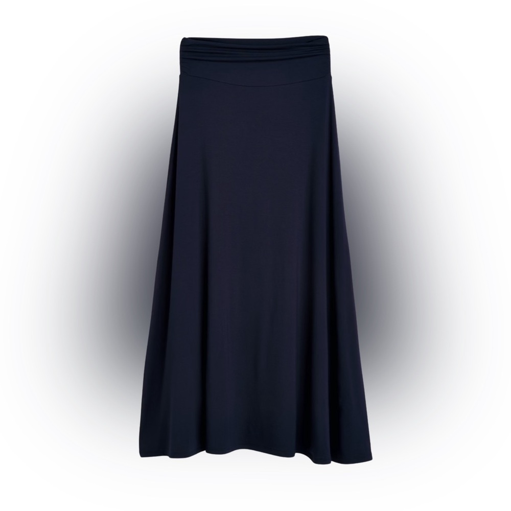 Market & Spruce Navy Knit Maxi Skirt - Picture 5 of 8